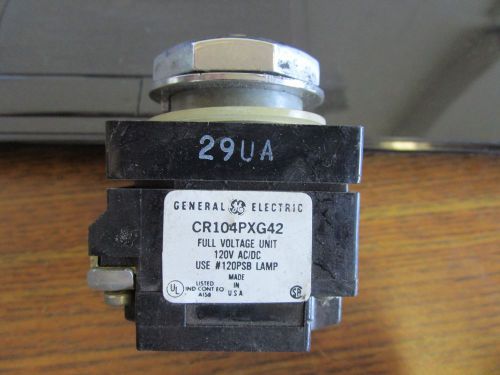 Used general electric indicator light cr104pxg42 for sale