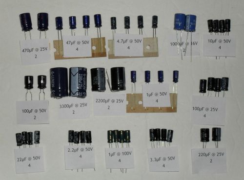 Electrolytic capacitor kit assortment electrolitic caps for sale