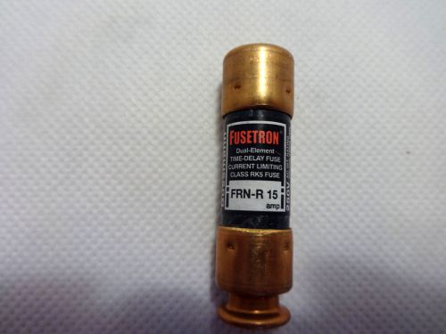 NEW NOT IN BOX BUSSMANN FUSETRON FRN-R-15 DUAL TIME DELAY ELEMENT FUSE