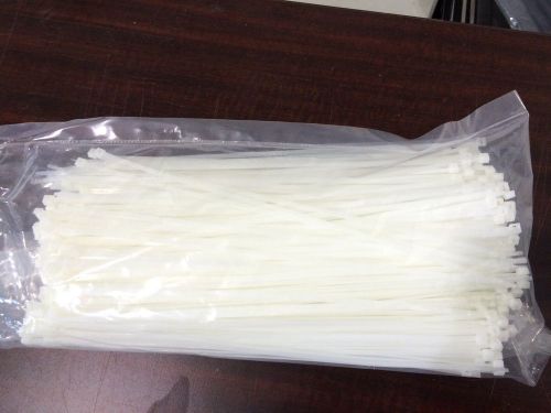500-Pack 14&#034; Cable Zip Ties, Natural - 50 lbs Tensile Strength, 14 Inch Length