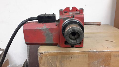 Used Haas Ha5C Brush Style 5C Collet Rotary Table Indexer Red 4th axis