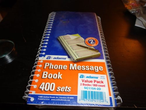 new in package value pack 2 phone message books