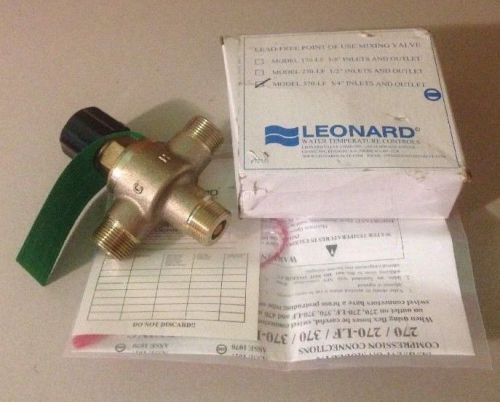 LEONARD MODEL 370-LF LEAD FREE THERMOSTATIC POINT OF USE MIXING VALVE