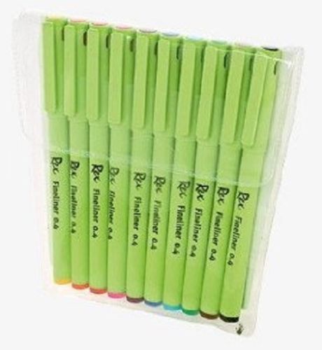 Made in Germany, Set of 10 fineliner ink pens, Free shipping!