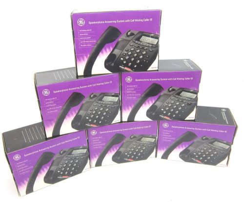 Lot of 6 new ge 29897ge2 speakerphone answering systems w/ caller id for sale