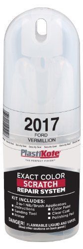 PlastiKote 2017 Ford Vermillion Scratch Repair Kit with 2 in 1 Applicator Pen