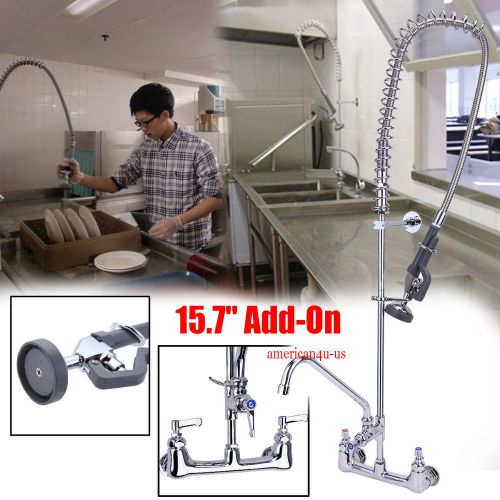 51.2&#034; wall mount 3/8 &amp;1/2 thread pre-rinse faucet low lead w/ ? 2&#034; spray head for sale