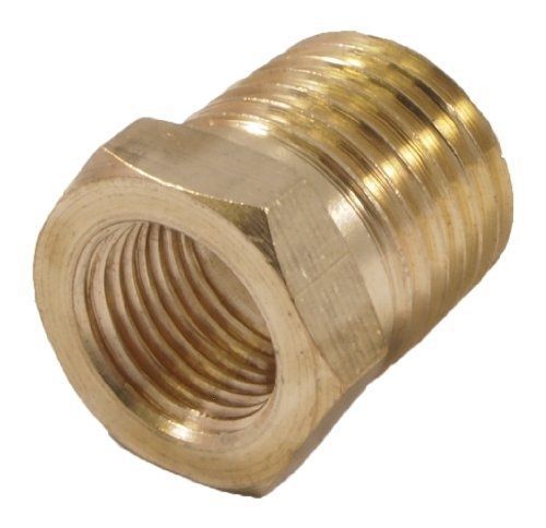 Forney 75534 brass fitting, bushing, 1/8-inch female npt to 1/4-inch male npt for sale