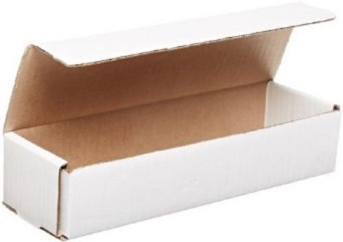 White Corrugated Cardboard Shipping Boxes Mailers 10&#034; x 3&#034; x 2&#034; (Bundle of 50)