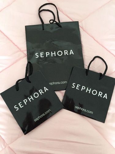 Three Sephora Shopping Gift Bags