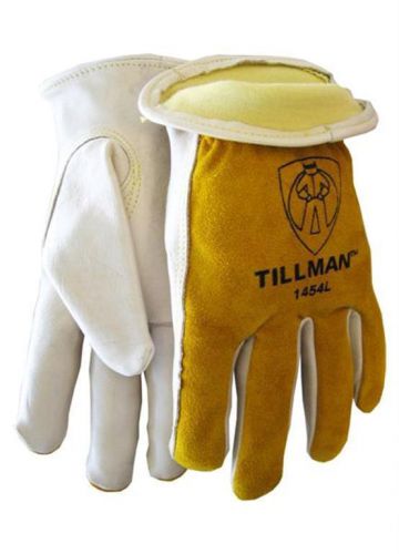 Tillman 1454 Grain/Split Cowhide Kevlar Sock Lined Drivers Gloves, 2X-Large