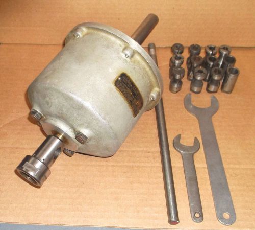 Procunier No 3E Tapping Head W 3/4&#034; ST Shank and 12 Collets,