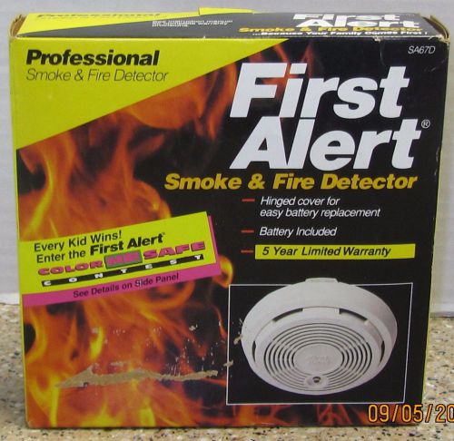 First Alert Professional Smoke &amp; Fire Detector Alarm Model 83R SA67D NEW In box