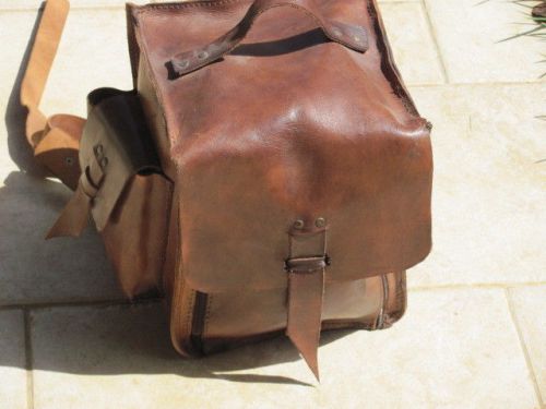 Leather backpack for coffee.Coffee Bags , handmade