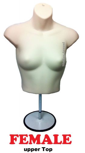 Female Upper Mannequin Torso Dress BODY Form Display Women + Stand FULL SET SALE