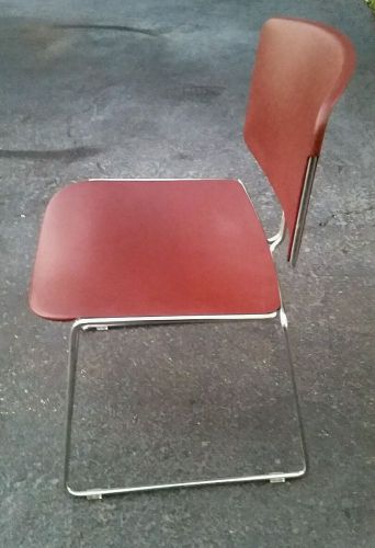 Steelcase metal frame stackable chairs (19)