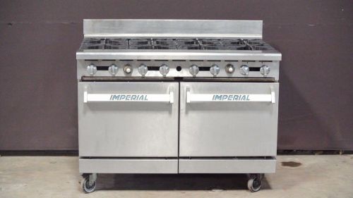 Used Imperial 8 Burner Natural Gas Stove with Ovens / Range