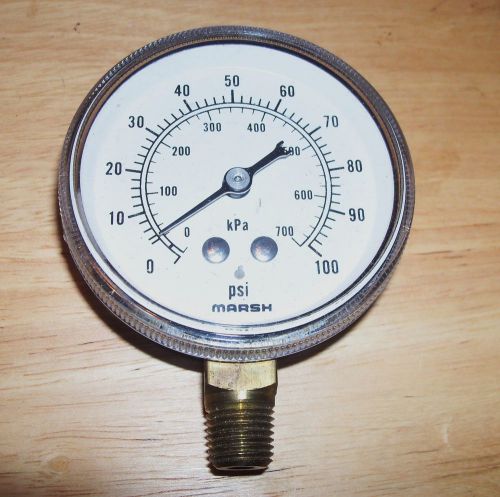 Marsh  0 - 100 psi guage for sale