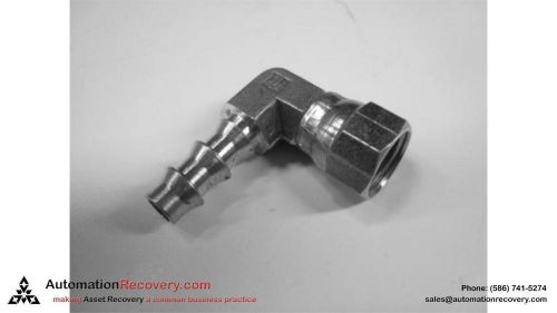 PARKER 90A° ELBOW 9MM HOSE BARB WITH FEMALE 1/4&#034; 1.5 THREAD BSPP, NEW*