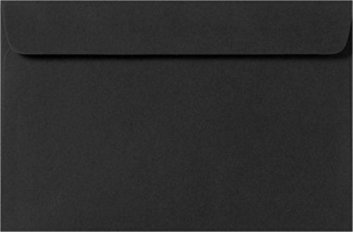 6 x 9 Booklet Envelopes - Midnight Black (50 Qty.)