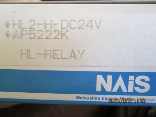 Hl2-h-dc 24v  ap5222k nais relay 10 relays! for sale