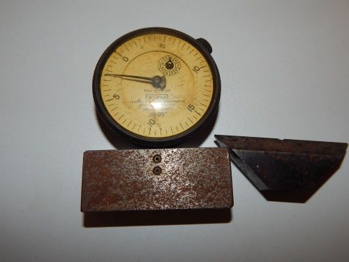 Antique / Vintage Fully Jeweled Federal Machinist Dial Gauge Model C5MC .0005&#034;
