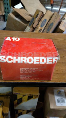 Schroeder A10 Hydraulic Filter  - For 2 and 3 Element Filters