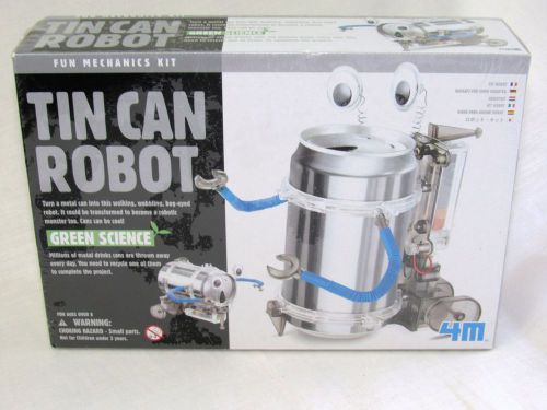 Brand new tin can robot kit 4m green eco science recycle diy project educational for sale