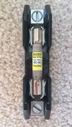 Buss SC-50 Time Delay Fuse With G30060-1CR Fuse holder