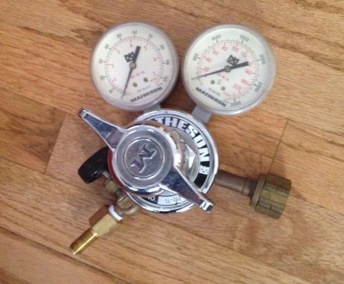 Vintage matheson gas pressure regulator w/ gauges 1l-350 steampunk for sale