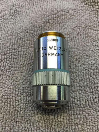 Leitz Wetzlar HL 50x / 0.65 Infinity ? / 0 Microscope Objective 569188