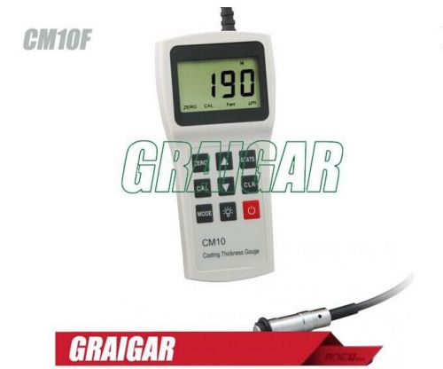 New coating thickness meter tester gauge cm10f 0-3000um, led backlight display for sale