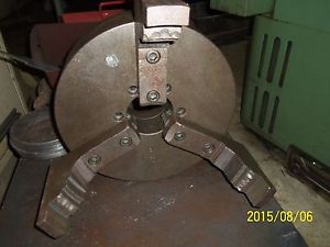 15&#034;   3 jaw   lathe chuck     flat back    2pc jaws for sale