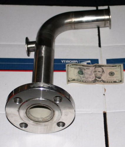 2&#034; 150# flange x 2&#034; tri-clamp x 1&#034; tri-clamp ss tubing section for sale