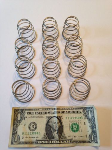 Conical compression spring .055&#034; stainless steel lot of 12 for sale