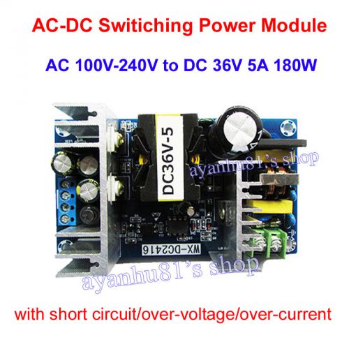 AC-DC Inverter 100-240V To 36V 5A 180W Switching Power Adapter Converter Module