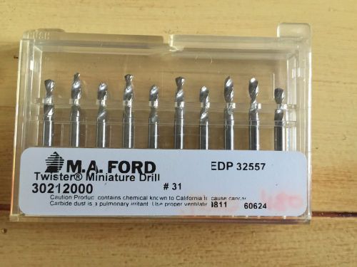 Lot 50 NIP  #31 M.A.Ford 2FLT TWISTER Drill 5 Sets Of 10