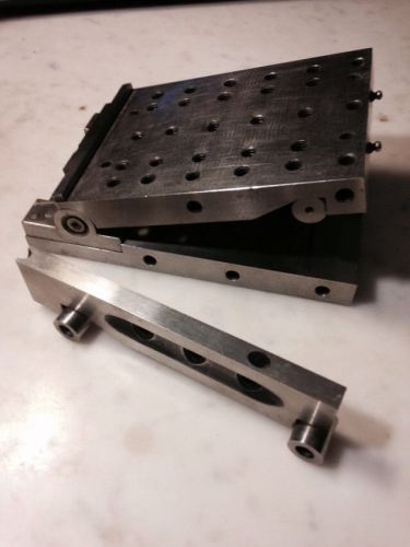Vintage Machinist 4&#034; Sine Plate and Sine Bar