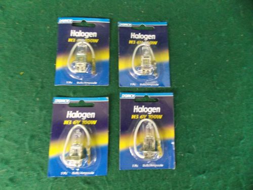 Dorcy halogen h3 6v 100w replacement bulb for 41-1086 spotlight (lot of 4) ^ for sale