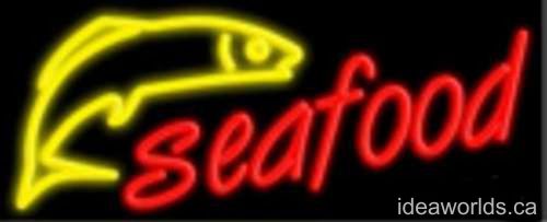 New  bright neon led sign display - Seafood sea food