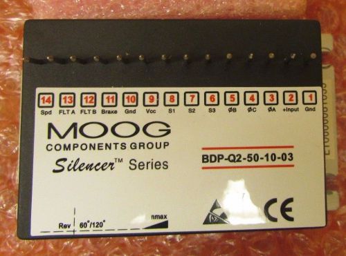 MOOG Components Group Silencer Series BDP-Q2-50-10-03 DC Servo Drive 50V 10A
