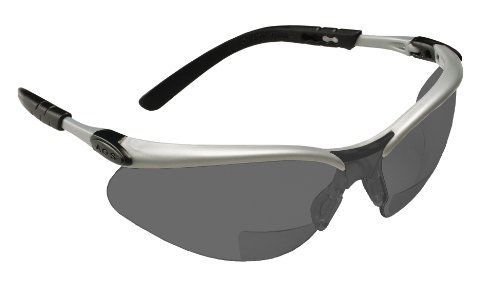 3M BX Reader Protective Eyewear, 11377-00000-20 Gray Lens, Silver Frame, +1.5