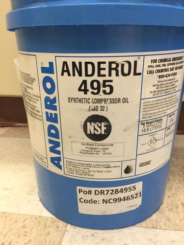 Anderol 495 vacuum compressor pump oil ISO 32 New pint bottle Waters HPLC MS