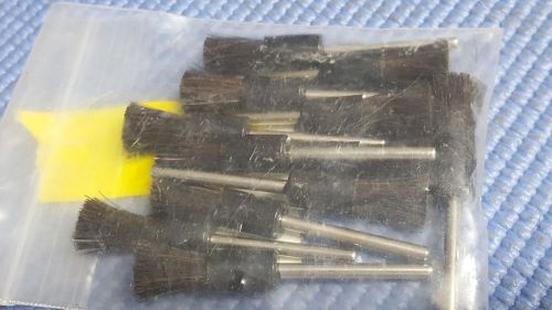Stiff Plastic Ferrule End Brush #3 1/8&#034; Shank Unbranded BR3BP   Lot of 12