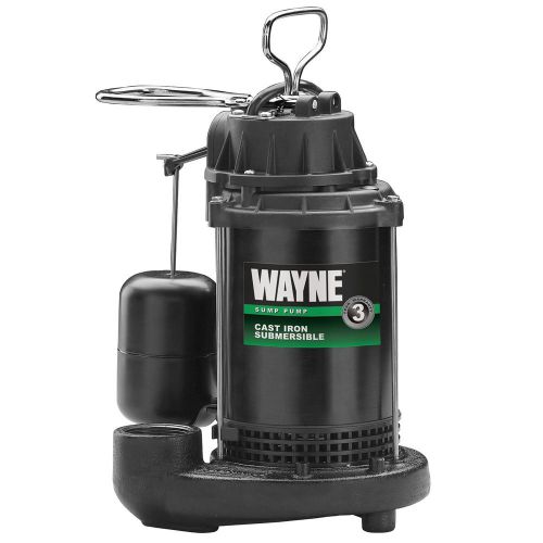WAYNE 1/2 HP Submersible Cast Iron &amp; Steel Sump Pump Float Switch