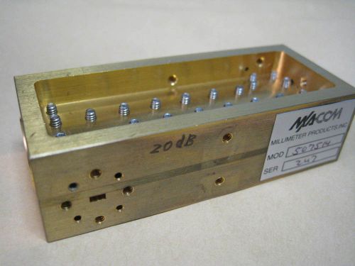 M/A Com WR15 Waveguide 20dB Directional Coupler  50GHz to 75GHz