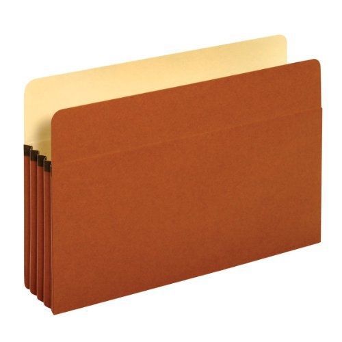 Globe-Weis Standard File Pockets, 3.5-Inch Expansion, Legal Size, Brown, 50
