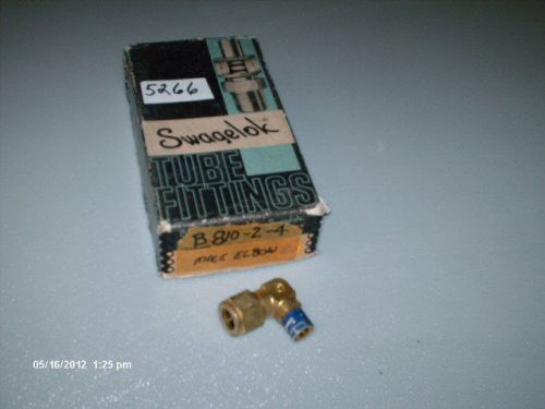 Swagelok Male Elbow B-810-2-4 1/2&#034; Tube X 1/4&#034; MNPT Brass Lot of 4 (NIB)