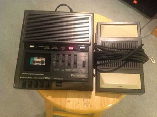 Panasonic Microcassette Transcriber and FOOT PEDAL Model RR 930 Office Dictation