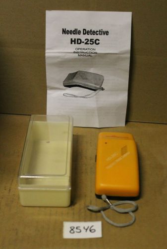 NEEDLE DETECTIVE HD-25C MAGNETIC METAL DETECTOR (8546)